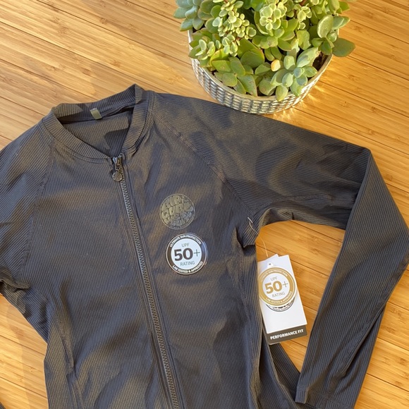 🔶🔸RIP CURL PREMIUM ZIP RIBED RASH GUARD🔸🔶 - Picture 5 of 11